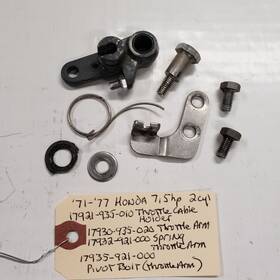 17930-935-020 Honda 7.5hp Throttle Arm Spring Pivot Bolt And Cable Holder