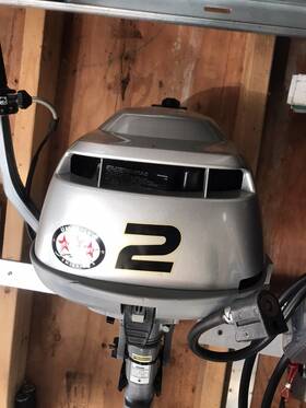 Bf2d Honda 2hp Outboard Motor 4 Strokes Long Shaft Used