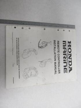 Ppd52400 Honda Marine Remote Controller Installation Manual 15 Hp