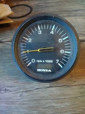Tc9163c Honda 0-7000 Rpm Outboard Black Tachometer 85mm
