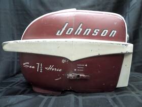 0377963 Johnson 1957 Ad-11 7.5hp Cowling Shroud Cover Hood 376963 Outboard Boat Motor