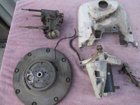 0379092 Johnson Antique Outboard Motor 35hp All Electric Start Conversion Parts 1957-58