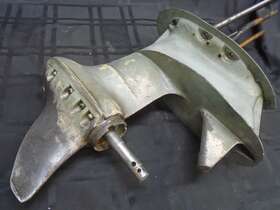 0382919 Johnson Big Twin Dual Water Tube Lower Unit Assy 382919 Outboard Motor Evinrude