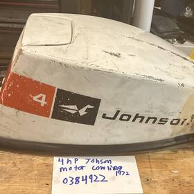0384922 Johnson 1972 4 Hp Outboard Cover - Hood 50th Anniversary