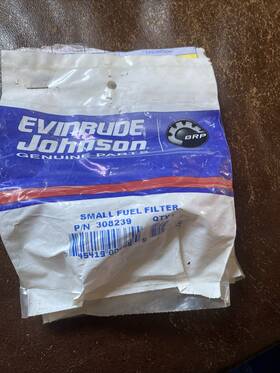 308239 Johnson 3 Genuine Evinrude Oem Small Fuel Filters Lot Of New