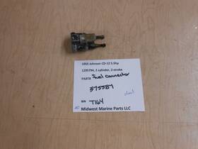 375587 Johnson 1955 Cd-12 5.5hp Outboard Fuel Connector Dual Hose T164