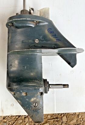382795 Johnson 6hp Gearcase Lower Unit New Impeller Flushed And Pressure Tested