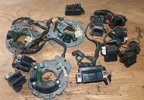 583436 Johnson Johnson/ Evinrude 9.9hp 15hp Ignition Plate Coils And Power Pack Lot Untested