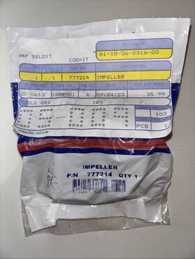 777214 Johnson New Genuine Oem Evinrude Omc Water Pump Impeller Lot F10-1