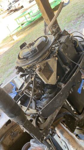 E28e98 Johnson With A 28hp Evinrude Block Newer Style Lower Unit Excellent Compression