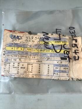 0328542 Johnson Evinrude 328542 Nla Nos Oem Omc #47 47d Orifice