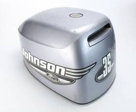 5000419 Johnson Evinrude 1999 Top Cowl Hood Upper Engine Cover 25 35 Hp Good Condition