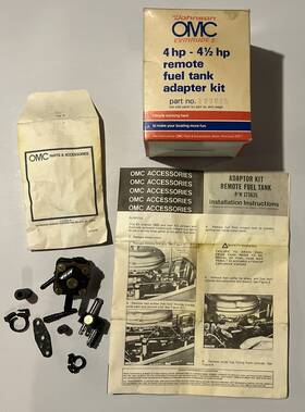 174510 Johnson / Evinrude Omc 173625 Nib Nos Oem Remote Fuel Kit 173674 174522 4hp
