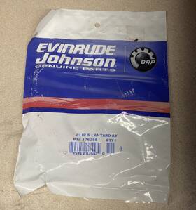 176288 Johnson Evinrude Omc Clip And Lanyard Nos Oem