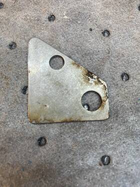 331461 Johnson Evinrude Omc Brp 331416 20 25 30 Hp Tiller Cable Trunion Plate Used Part