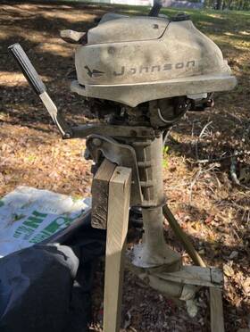 Jw21e Johnson Seahorse 3hp Outboard Motor Model Parts Only Spins Freely. 1960 S