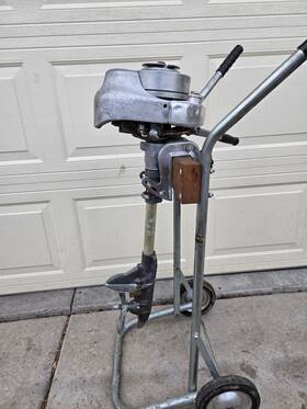 Ms-15 Johnson Md-15 Antique 1940 Sea Horse 1.5 Hp Outboard Boat Motor Standard Single
