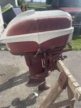 Rde-19 Johnson Vintage 1958 35 Hp Outboard Boat Motor