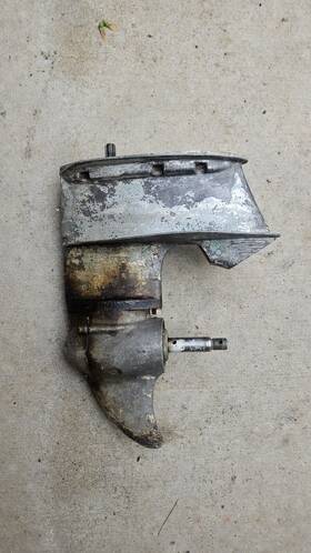 Sd-15 Johnson Sd15 Antique Outboard Boat Motor 16hp Lower Unit Assembly