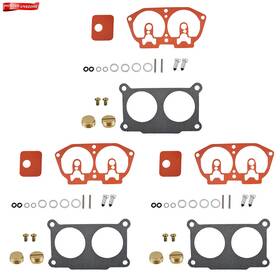 Pn677019 Labwork-part 3pcs Carburetor Rebuild Kit 150 175 200 225 Hp 86-95 For Yamaha Outboard V4v6