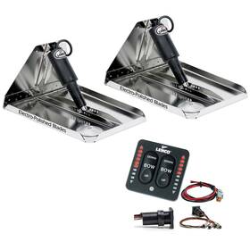 Rt16x12hdi Lenco Marine 16 Inch X 12 Heavy Duty Performance Trim Tab Kit With Led Indicator Switch