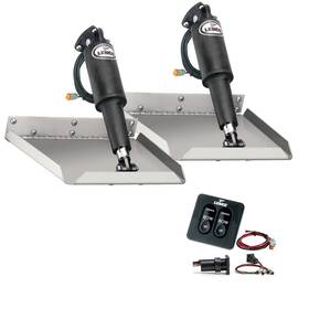 Tt9x12e Lenco Marine 9 Inch X 12 Edge Mount Kit With Standard Tactile Switch