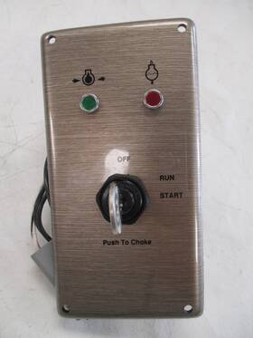 520944 Marine Electrical Products Push To Choke Ignition Switch Panel With 2 Keys And Indicator Lights Boat
