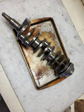 6g5-11411-02-00 Marinepro Yamaha 150-175-200 Crankshaft And 01-00 Small Taper 1984-09 K3
