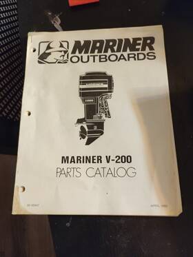 6055033 Mariner Outboard V-200 Parts Catalog