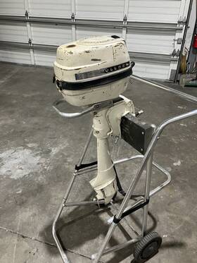 82090-11-4063 Mcculloch Vintage 4 Hp Outboard Motor- Good Parts- Power Head- Lower Unit- Prop