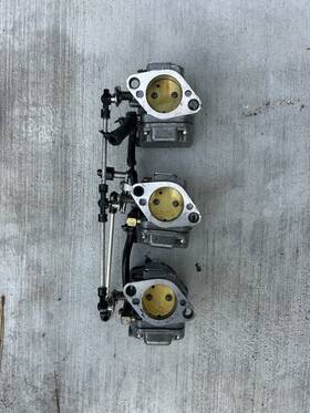 0t552386 Mercury 2002 90hp 2 Stroke Carburetors Set