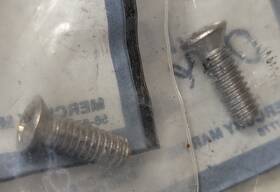 10-44526 Mercury Lot Of 2 Genuine Screws New Oem