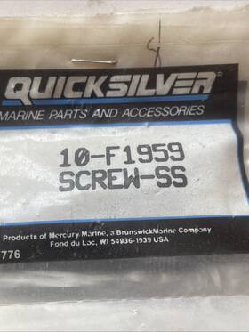 10-f1959 Mercury Quicksilver Screw Nos Power Trim Cap R2160 82c