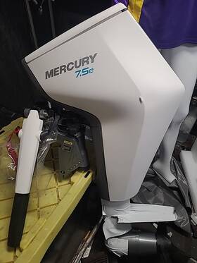 1001e99 Mercury Avator 7.5e Outboard Electric Motor 48v Battery And Charger Included New