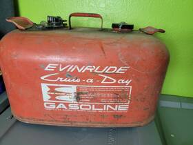 105922f Mercury Vintage Evinrude Cruis-a-day 6 Gallon Outboard Engine Gas Fuel Tank Can Marine