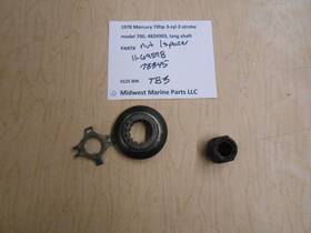 11-69578 Mercury 73345 1978 70hp 3cyl 2str Nut And Spacer T83
