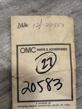 12-20583 Mercury Marine Washer Qty. 27 Factory Part 20583