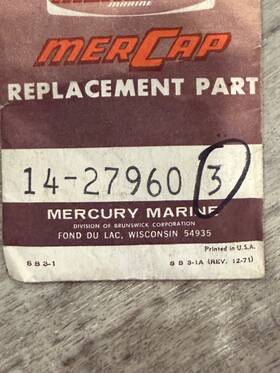 14-27960 Mercury Tab Washer Qty. 3 Factory Brand Part 27960