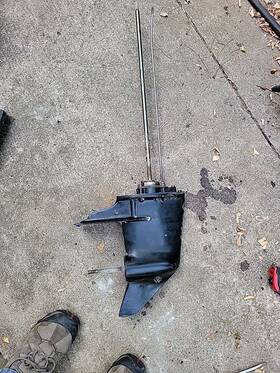 1666-8833t15 Mercury 1986 - 2006 20 Inch Lower Unit 6 8 9.9 15 Hp 2 Stroke For Rebuild Rl2