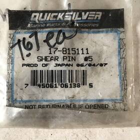 17-815111q02 Mercury 17-815111 Nos Oem Quicksilver Shear Pin 5pk