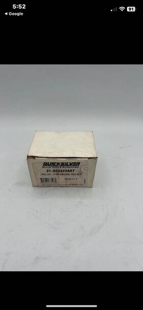 21-884422a07 Mercury Oem Valve -pressure Relief