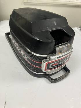 2123-3953a2 Mercury 7.5hp Outboard Upper Engine Cowl Cowling Hood Motor Cover 1970 S