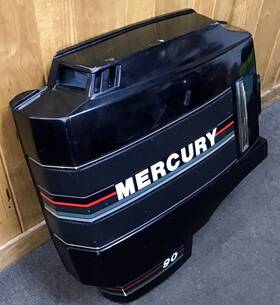 2187-9070a4 Mercury 90hp 2 Stroke Starboard Side Cover Hood Freshwater 75-90