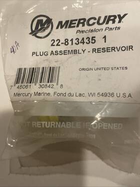 22-813435 Mercury 1 Outboard Trim Pump Reservoir Plug R1777 40a