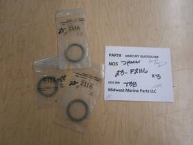 23-f2116 Mercury Quicksilver Nos Spacer Bevel Gear Front 3 .089 F2116 T38