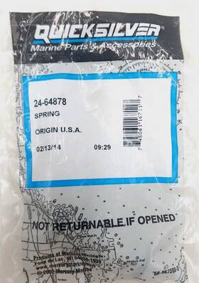 24-64878 Mercury Quicksilver Spring Oem/genuine