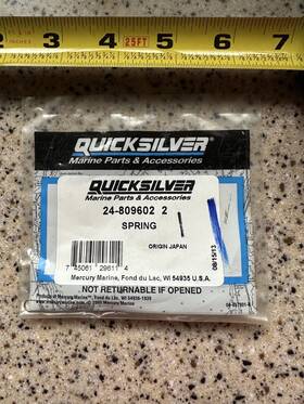 24-809602 Mercury Outboard New Oem 2 Spring