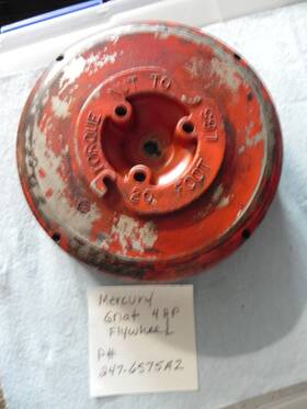 247-6575a2 Mercury Outboard 4hp Gnat Flywheel P# Nice Condition