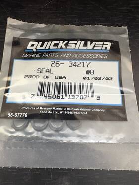 26-34217 Mercury Set Of 8 New Oem Genuine Valve Stem Seals