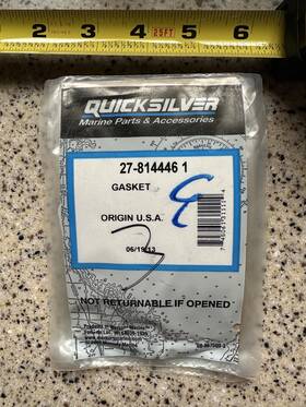 27-814446 Mercury Outboard New Oem 1 Carb Flange Gasket Lot Of 3